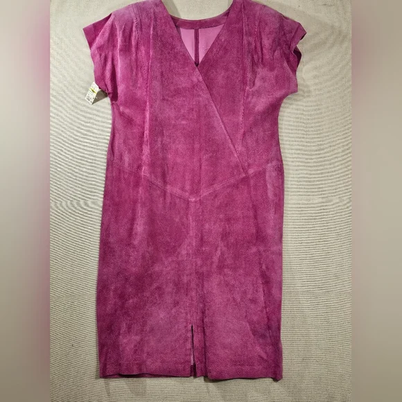 Morgan Taylor Vintage Leather Dress Medium Pink - Picture 2 of 8